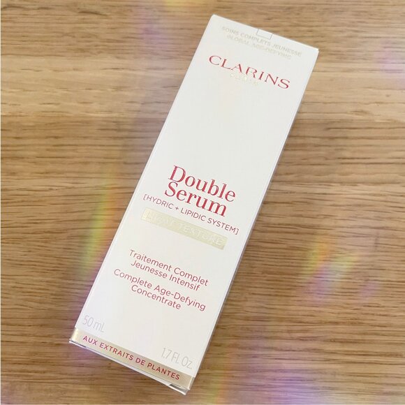 Clarins Double Serum Light Texture Firming+ Smoothing Anti-Aging Concentrate NIB - Picture 1 of 3